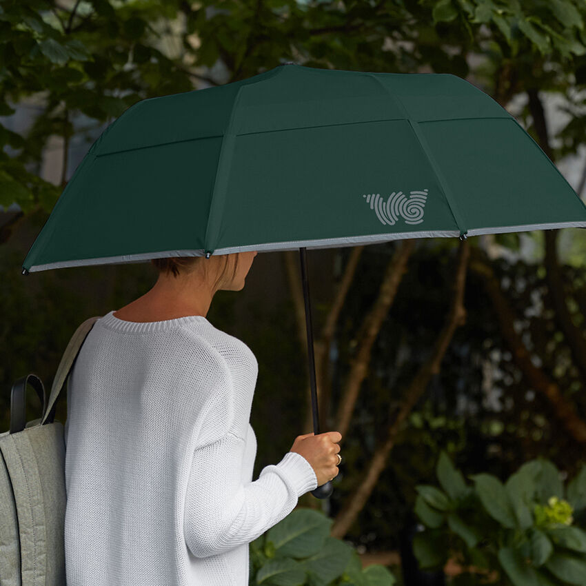 Collapsible Umbrella, Forest Green, hi-res