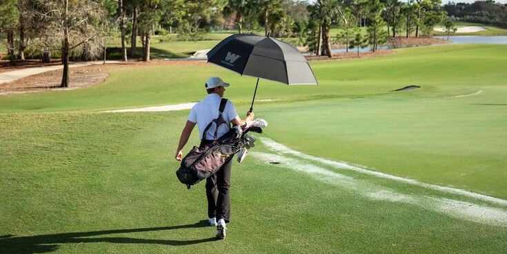 62 Golf Umbrella, Black, hi-res