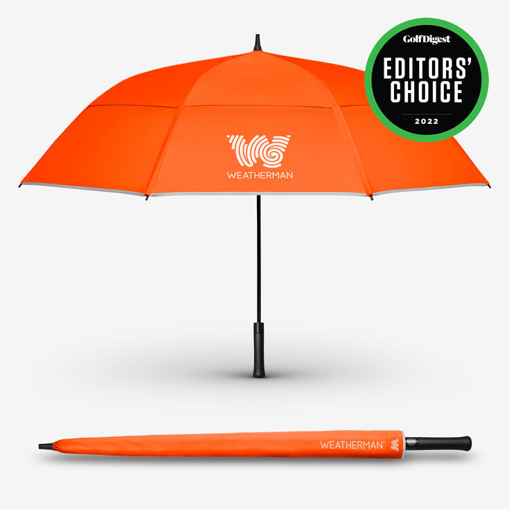 68 Golf Umbrella, Neon Orange, hi-res