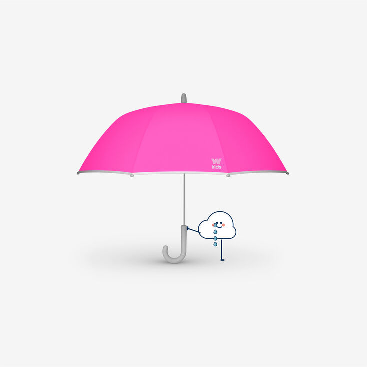 Kids Umbrella, Neon Pink, hi-res