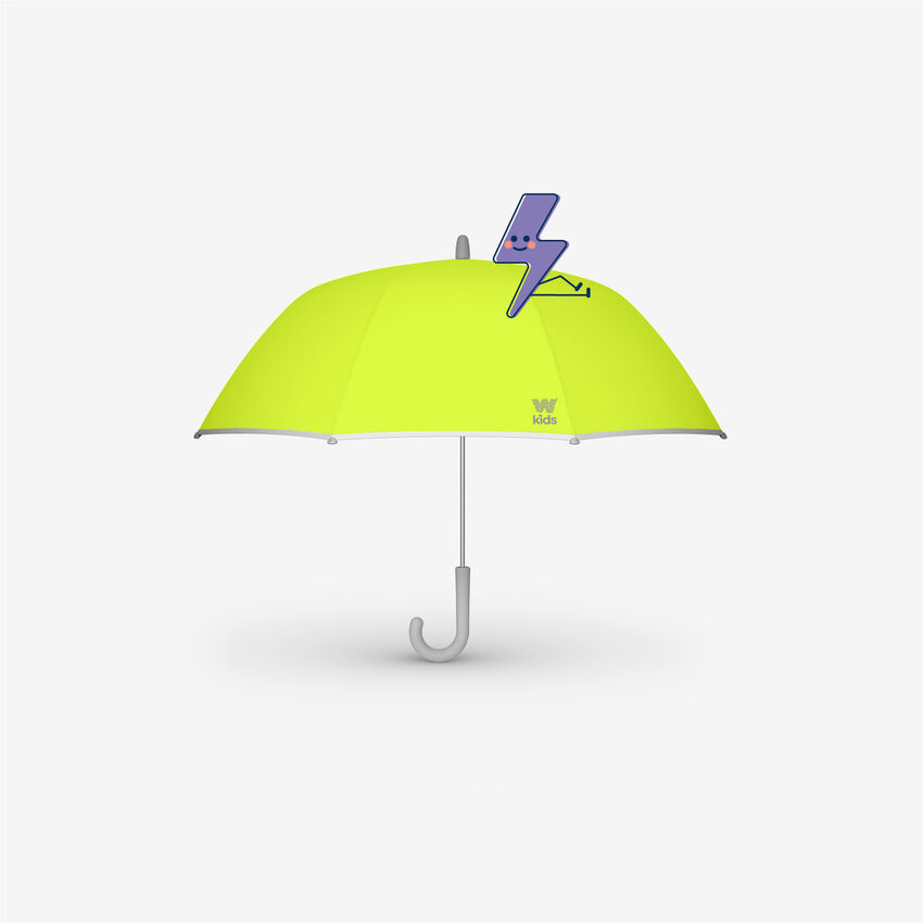 Kids Umbrella, Neon Yellow, hi-res