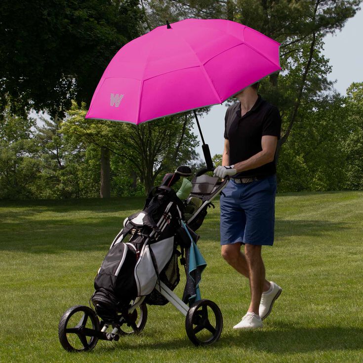 Golf Lite Umbrella, Neon Pink, hi-res