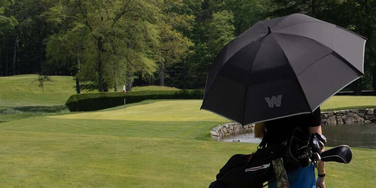 Golf Lite Umbrella, Black, hi-res
